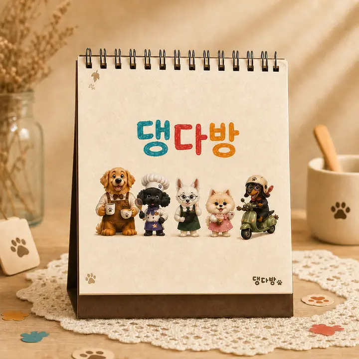 데스크 캘린더 굿즈 시안