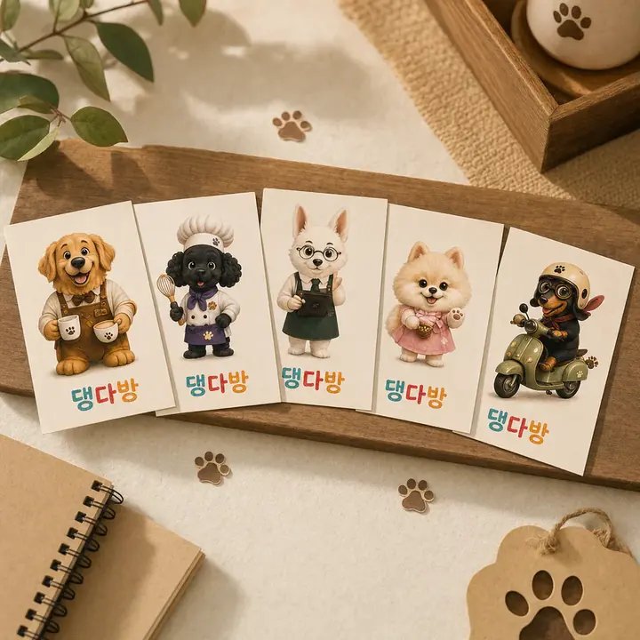 엽서 세트 굿즈 시안