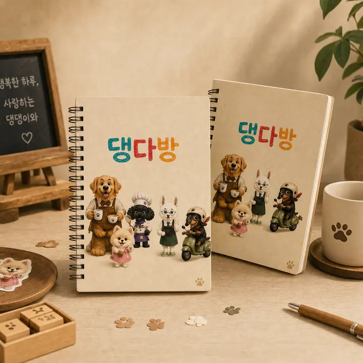 스프링 노트 굿즈 시안