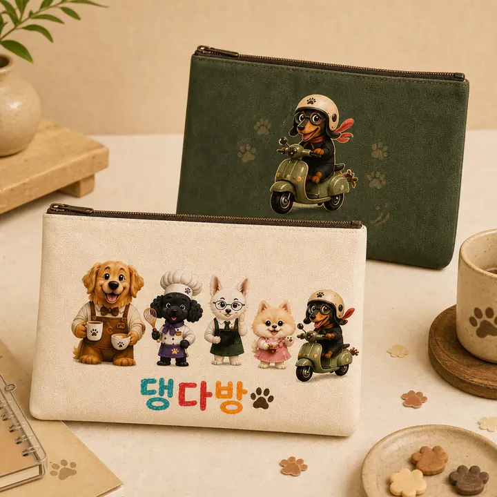 지퍼 파우치 굿즈 시안