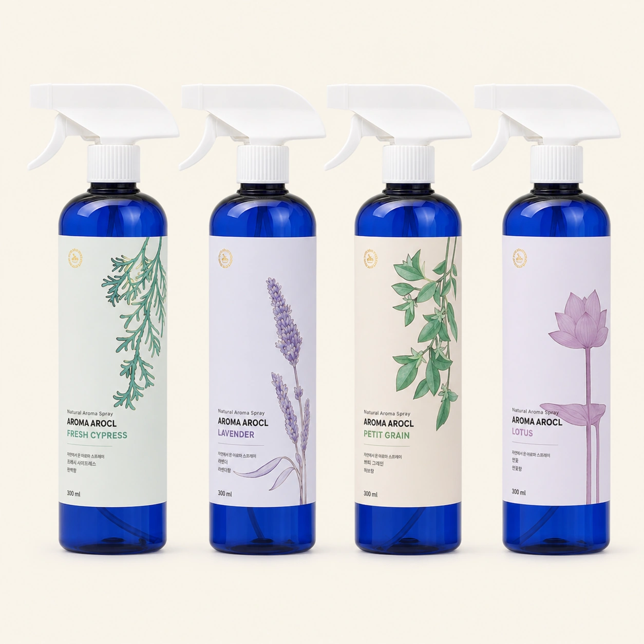 펌블펫솝_탈취 아로마 아로클 500ml (라벤더,로터스,편백,페티그레인)